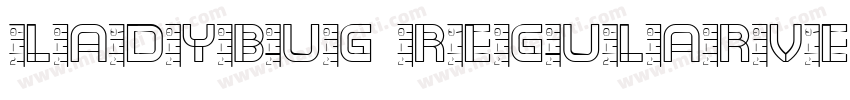 Ladybug RegularVersion 1000字体转换